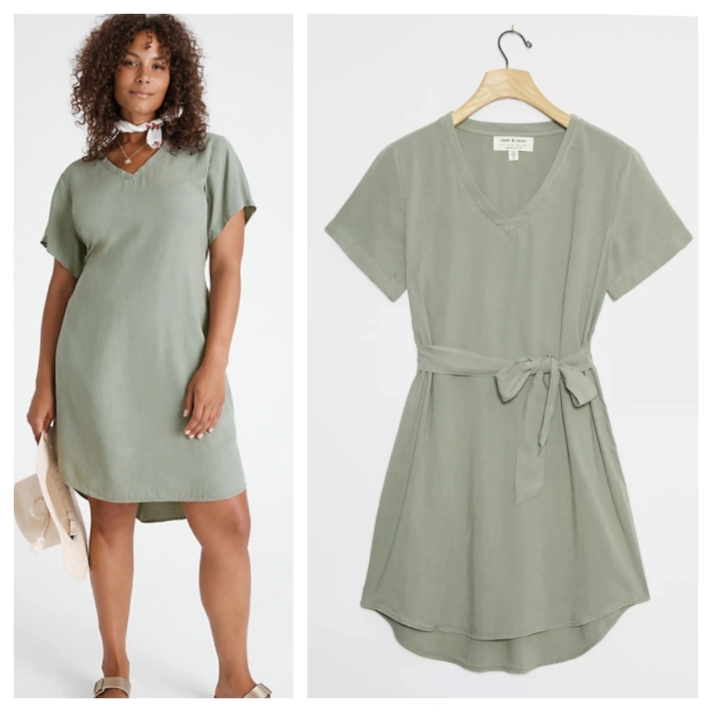 CLOTH & STONE Liv Tie-Front Mini Dress
